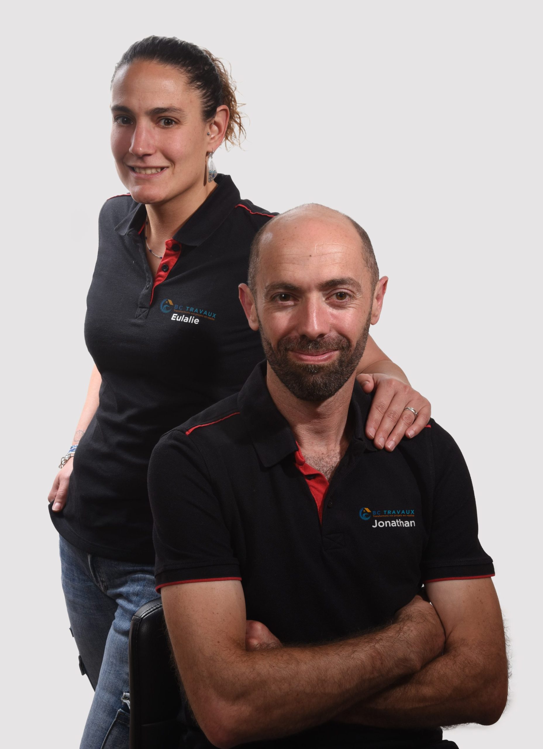 Jonathan et Eulalie Bac fondateurs BC travaux
