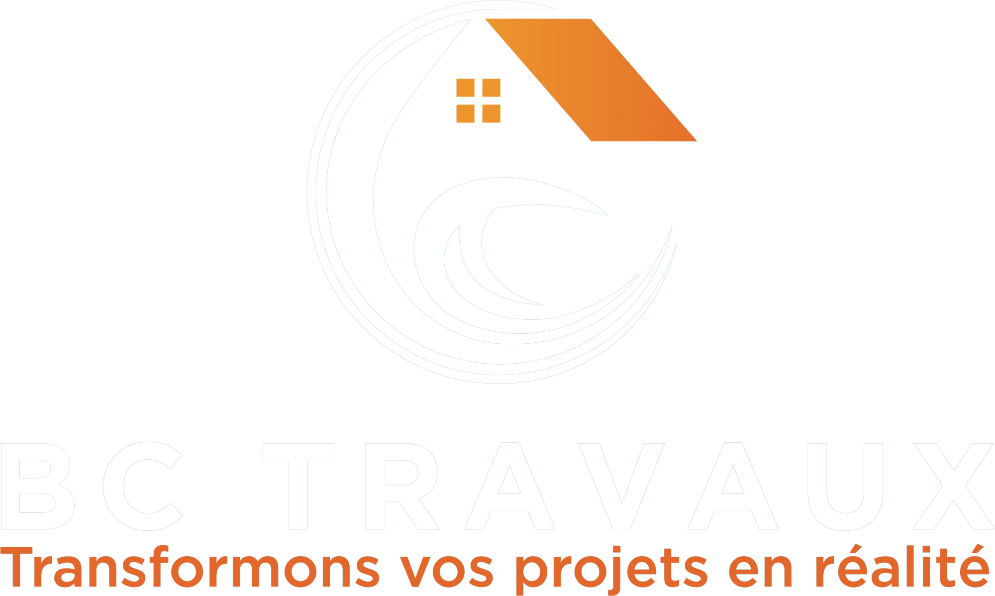 Logo VC travaux, fonds transparent, courtier en travaux a mirepoix